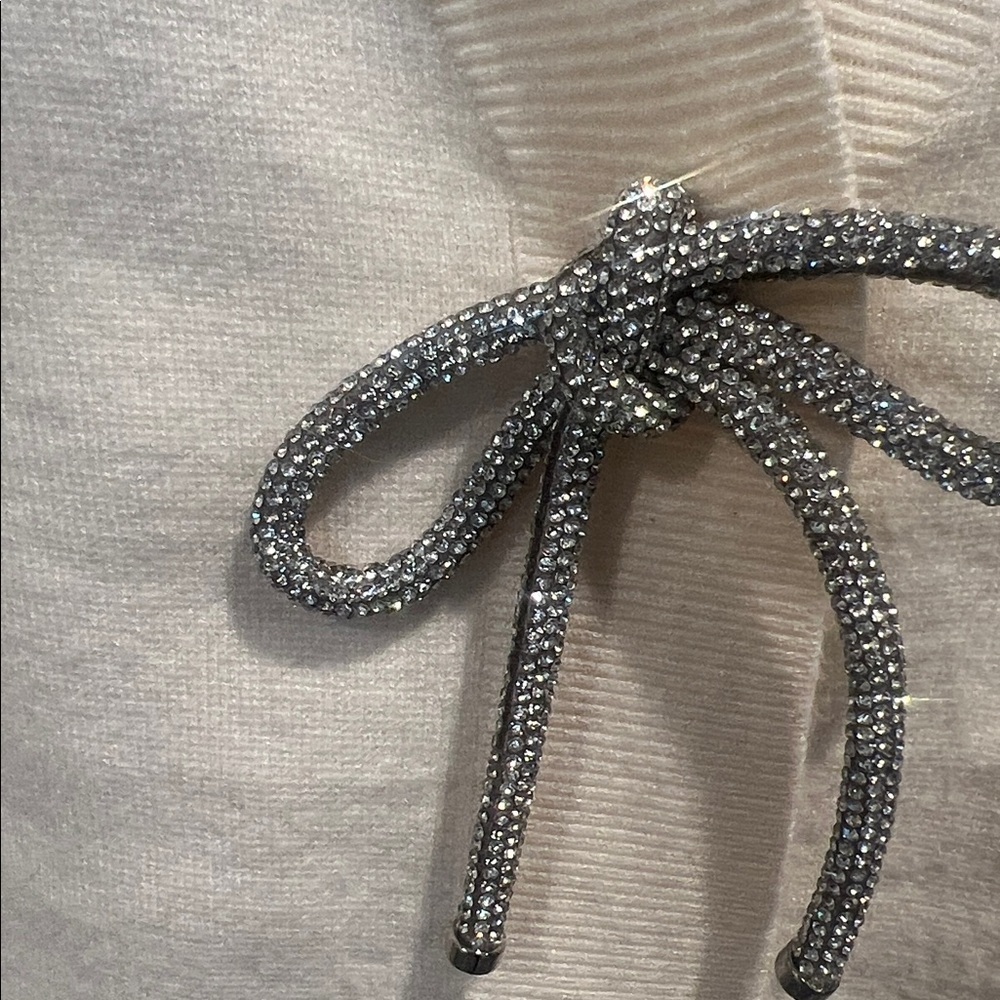 Express Rhinestone Bow Cardigan - Picture 6 of 6